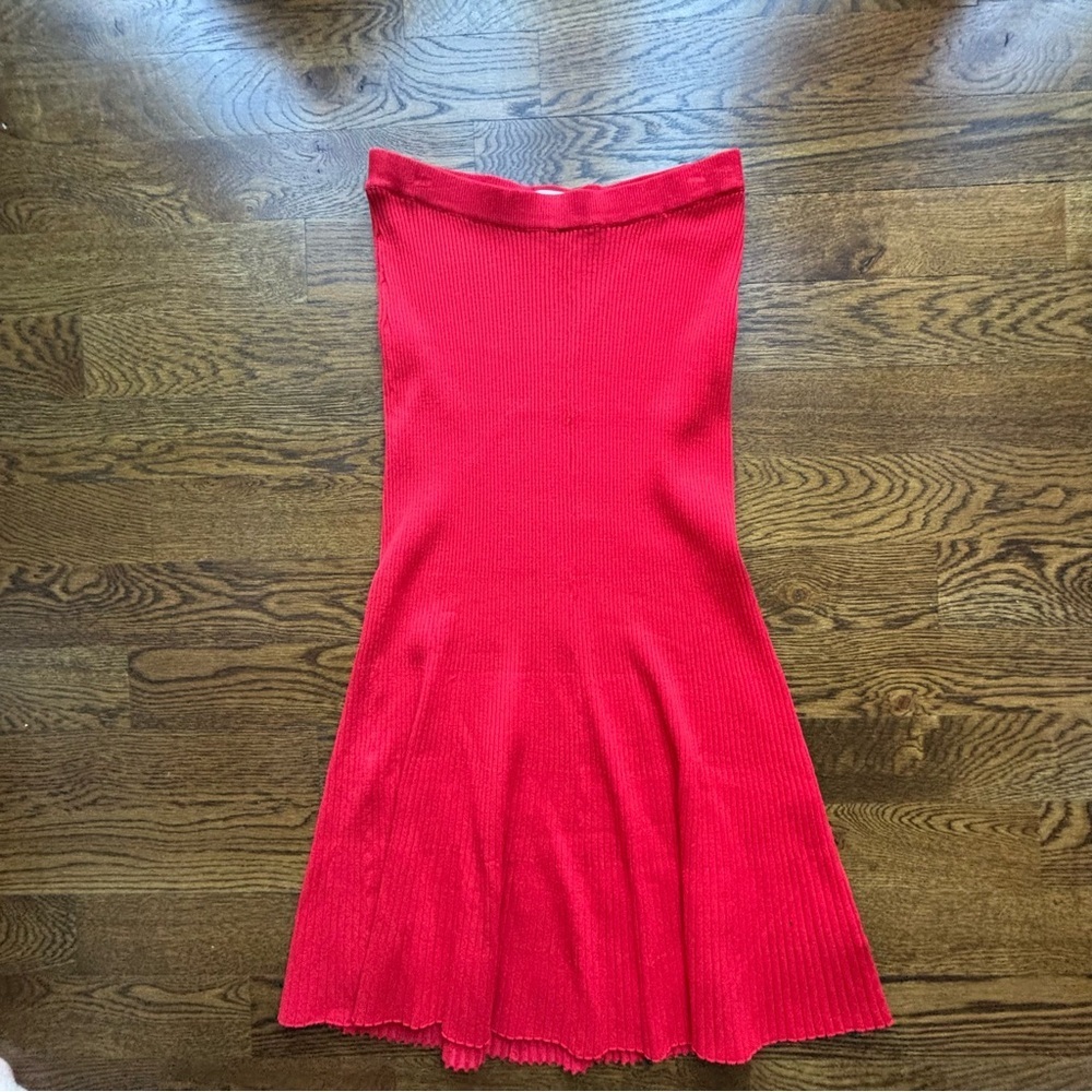 Chic Burnt Orange Maxi Skirt
